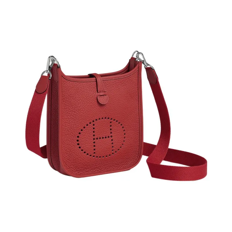 HERMES Evelyne Clemence Bullock Leather Crossbody Bag, Shoulder Bag 16 Women's-1
