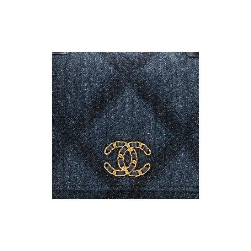CHANEL 23C Spring WOC Denim Handbag, Shoulder Bag, Crossbody Bag Regular Women's Dark Blue-4
