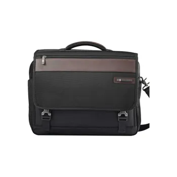 SAMSONITE Nylon Fabric 15.6-Inch Laptop Bag Briefcase Shoulder Bag Crossbody Bag Handbag Men's Black