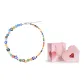 Colored Glaze Multicolor Beaded Necklace+Valentine's Day Box