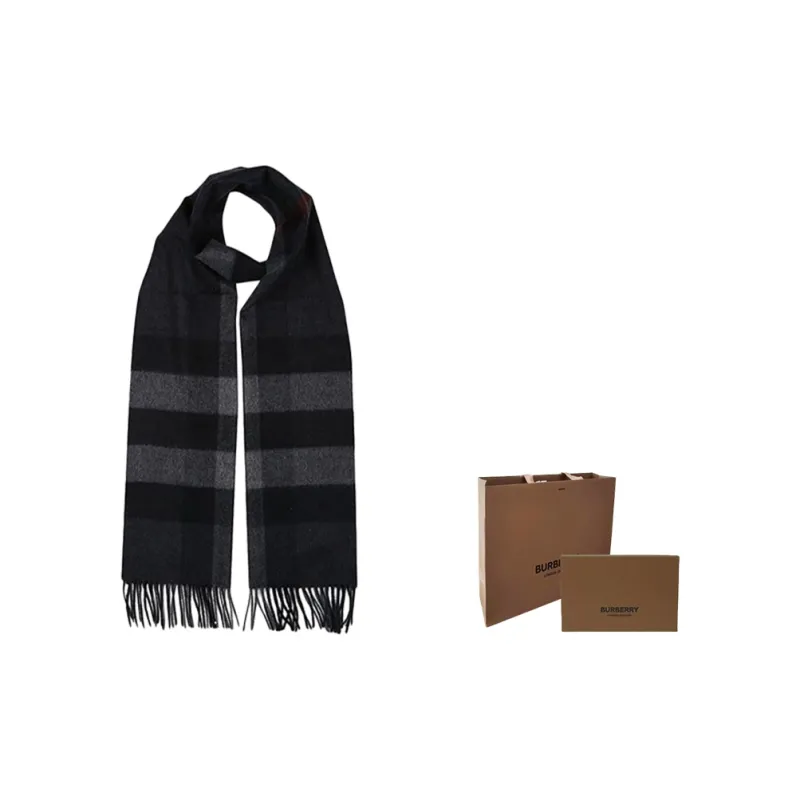 Burberry Check Fringed Scarf-0