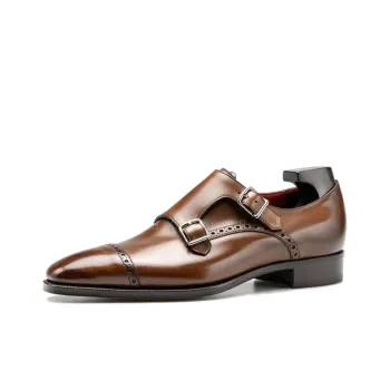 GAZIANO GIRLING Vintage Oak Dress Shoes Men's Yellow Brown