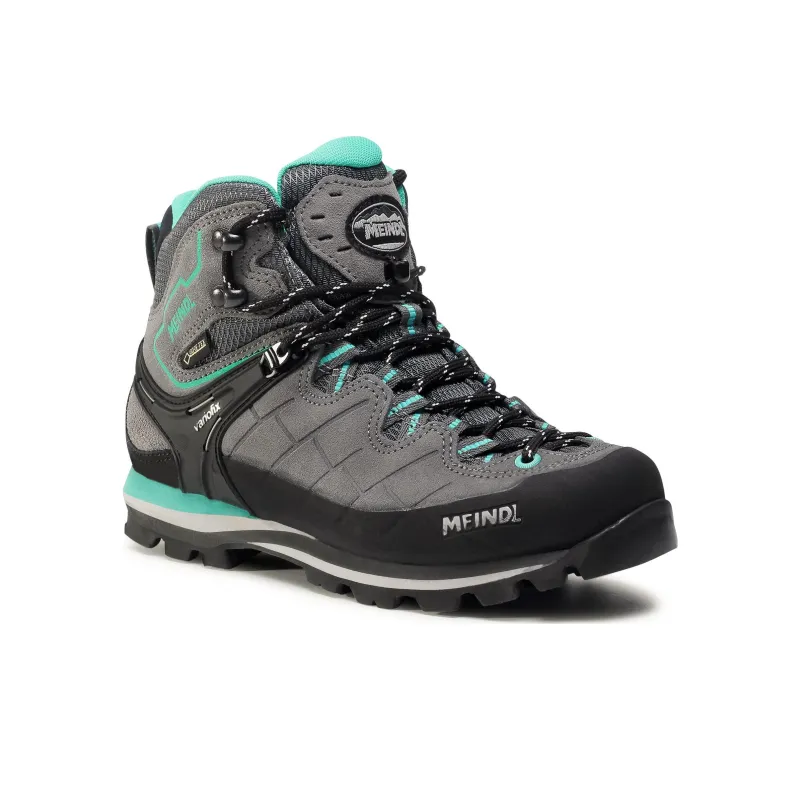 MEINDL Litepeak Lady GTX Anti-Slip Wear-Resistant High-Top Outdoor Shoes Women's Gray Green-1