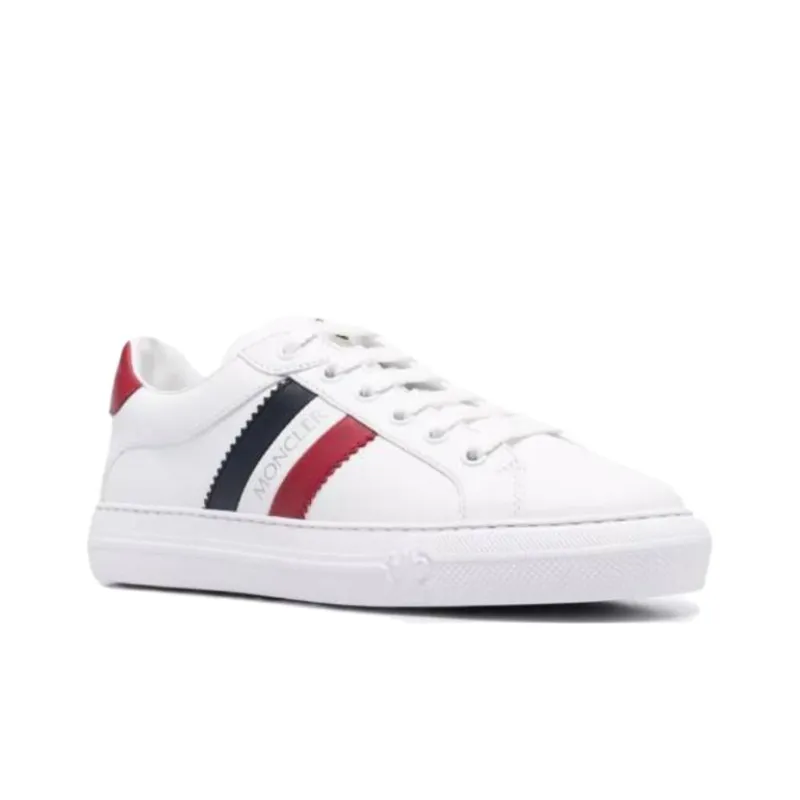 Moncler Side-stripe Leather Sneakers-1