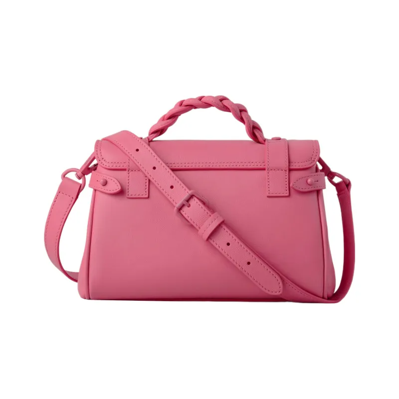 Mulberry Alexa Grained Calfskin Messenger Bag Shoulder Bag Crossbody Bag Handbag Mini Women's Crimson-2