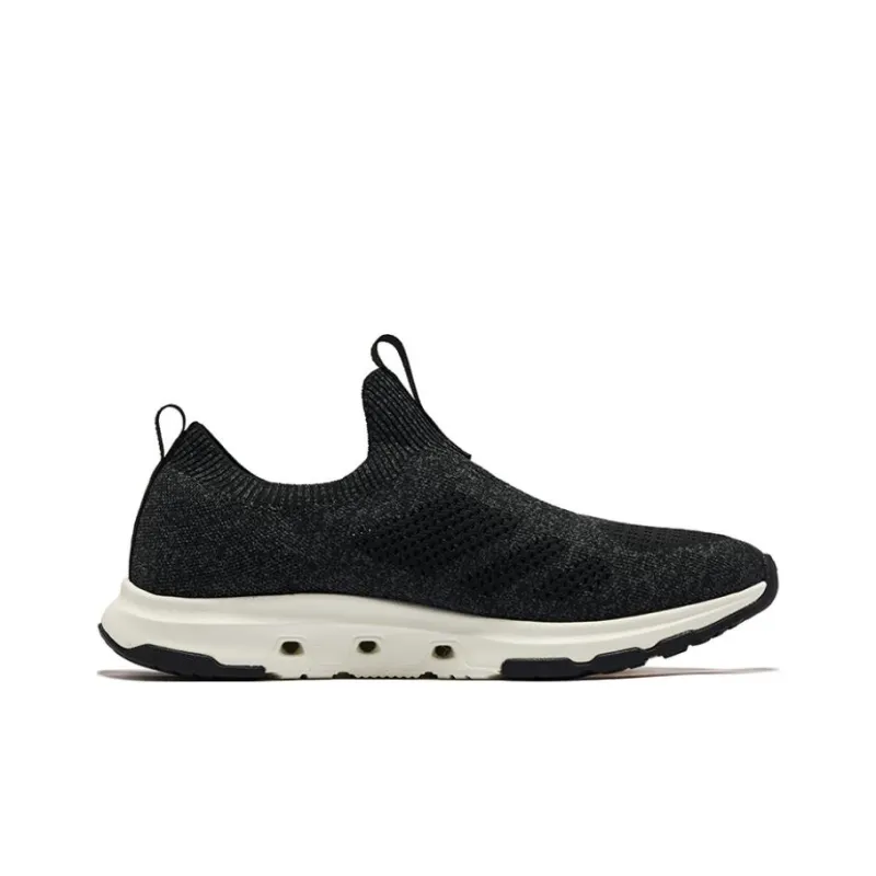 QIAODAN Cushioning Anti-Slip And Wear-Resistant Low-Top Running Shoes Men's Black-1