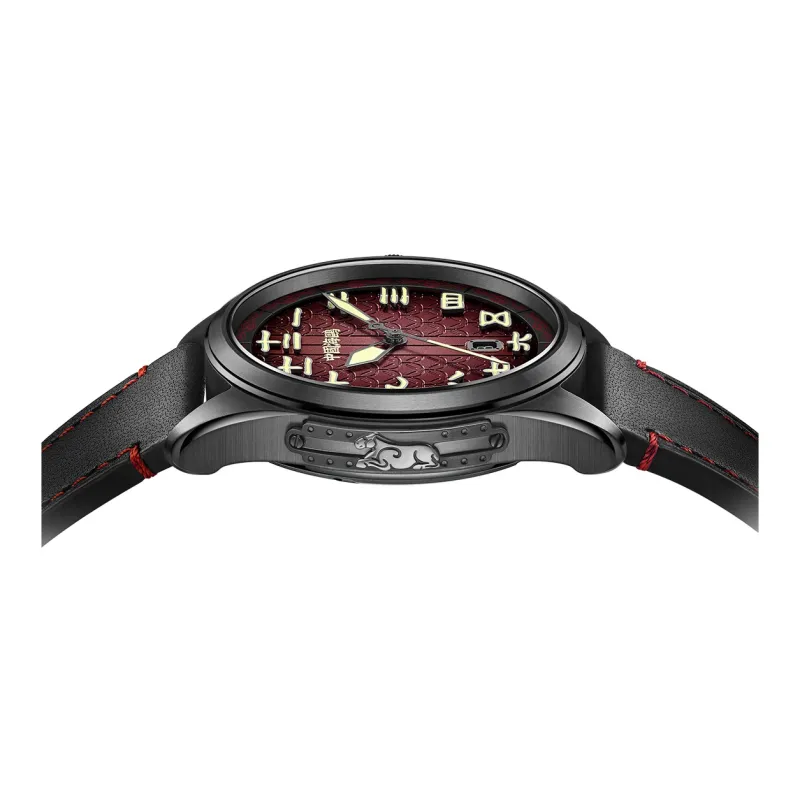 Sea Gull Automatic Mechanical Movement Genuine Leather Strap Watch Men's Watches Red Watch Dial 819.57.1058H-2