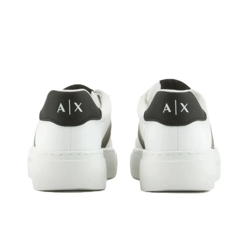 ARMANI EXCHANGE Low Top Skateboard Shoes Women's White-3
