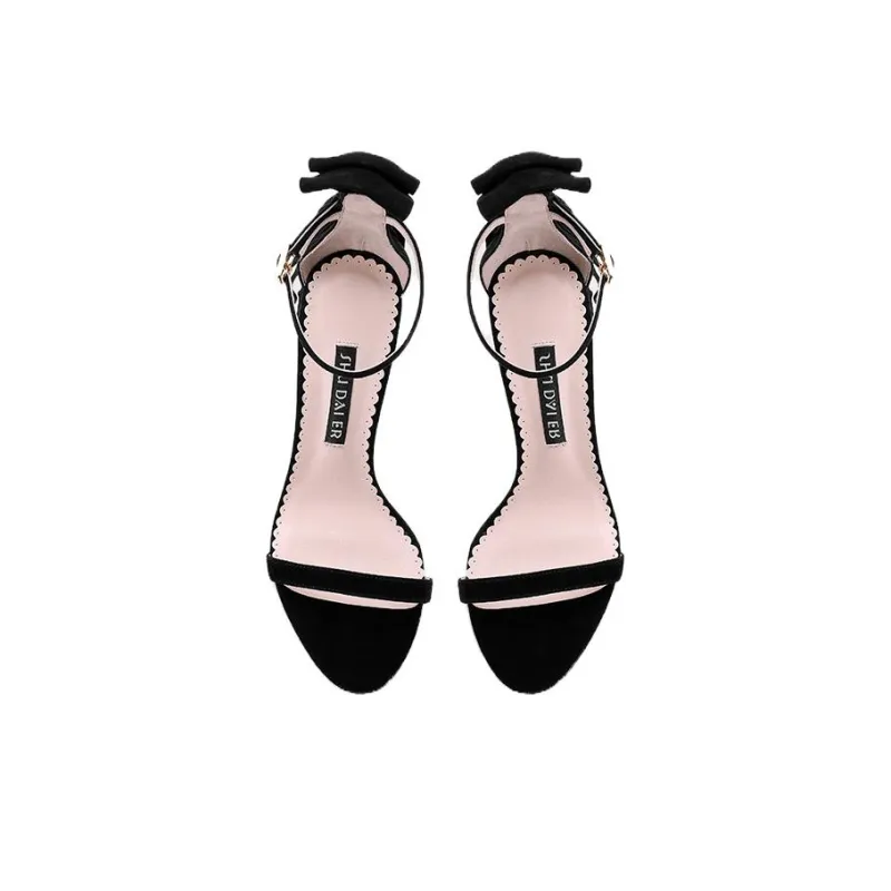 SHUDAIER One-Strap Sandals 8.5cm Women's Black-3