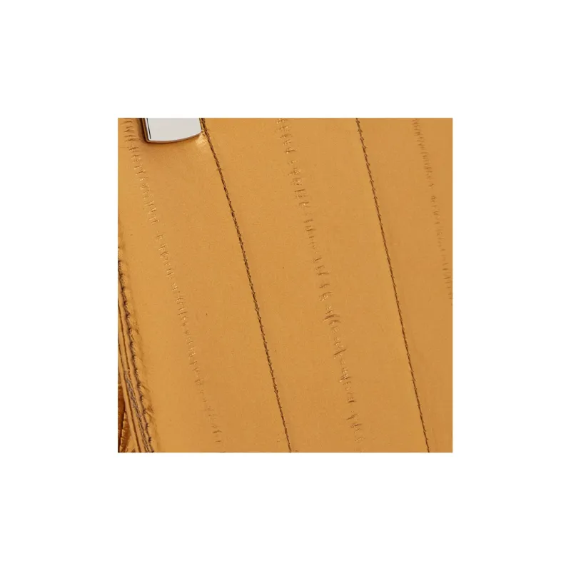 FERRAGAMO Eel Skin Shoulder Bag Crossbody Bag Handbag Mini Women's Gold-4