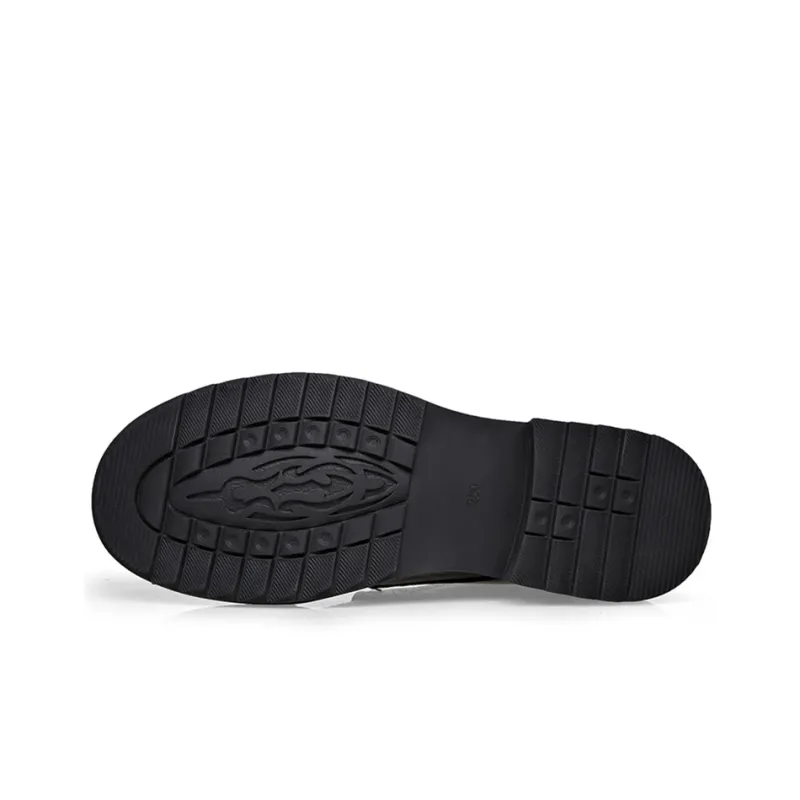 YEDANI Dress Shoes Men Low Top Black-4