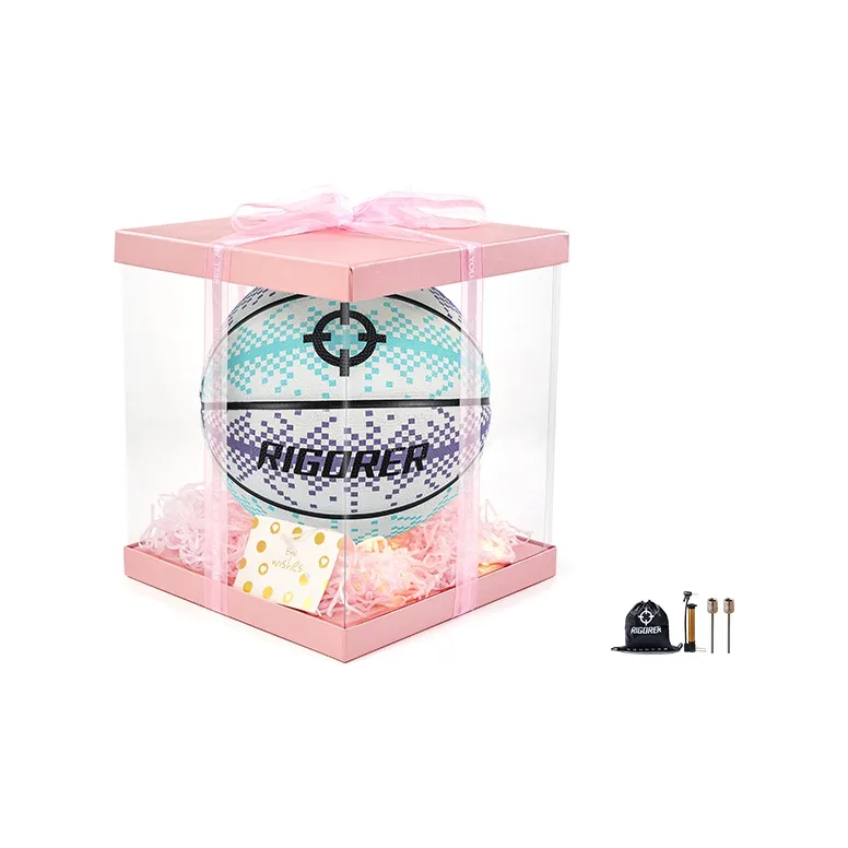 RIGORER Pixel Collection PU Basketball Blue Purple White Size 7 Training Unisex-5