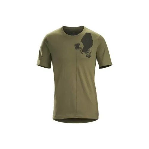 Arcteryx Beginners' Bird Military Bird Collection T-Shirts Men Olive