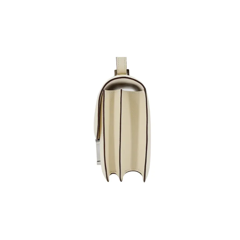 HERMES Constance Epsom Leather Shoulder Bag, Crossbody Bag Mini Women's Cream White/Yellow-3