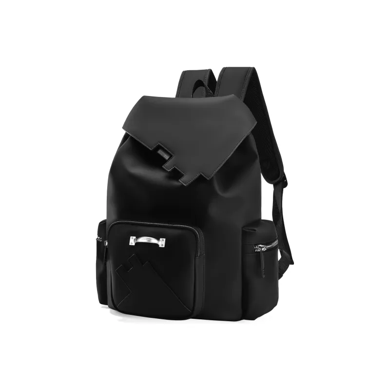 EPIPHQNY PU Backpack Unisex Black-1