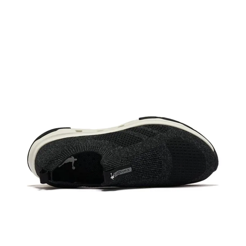 QIAODAN Cushioning Anti-Slip And Wear-Resistant Low-Top Running Shoes Men's Black-3