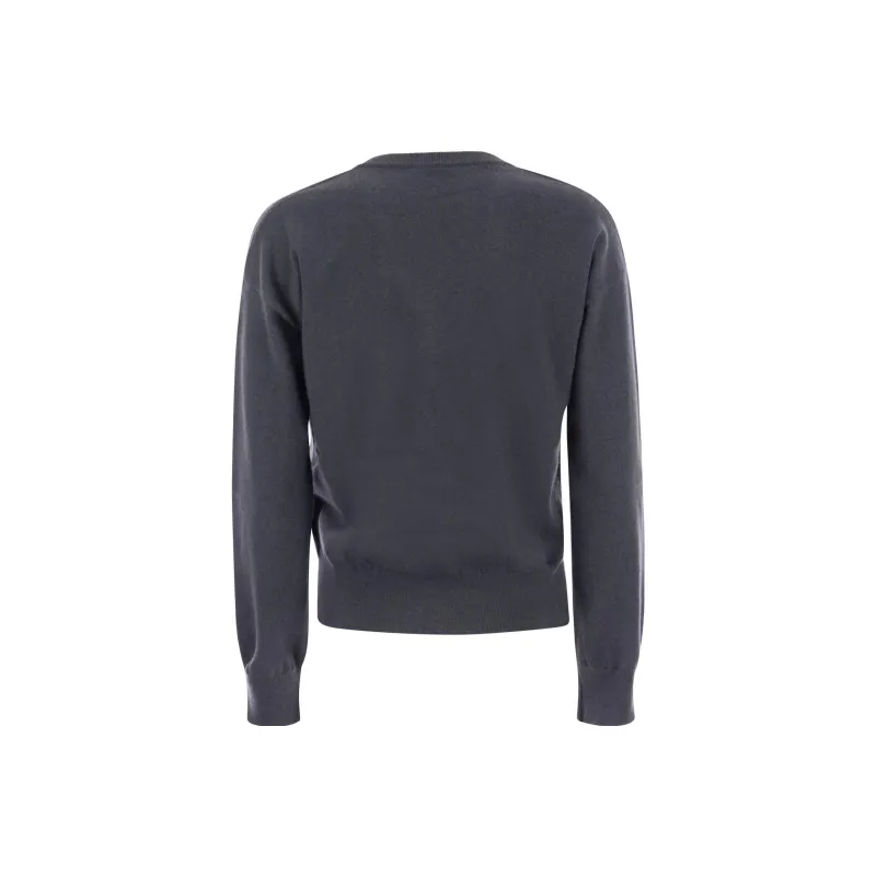 Brunello Cucinelli V Neck Knitted Jumper-1