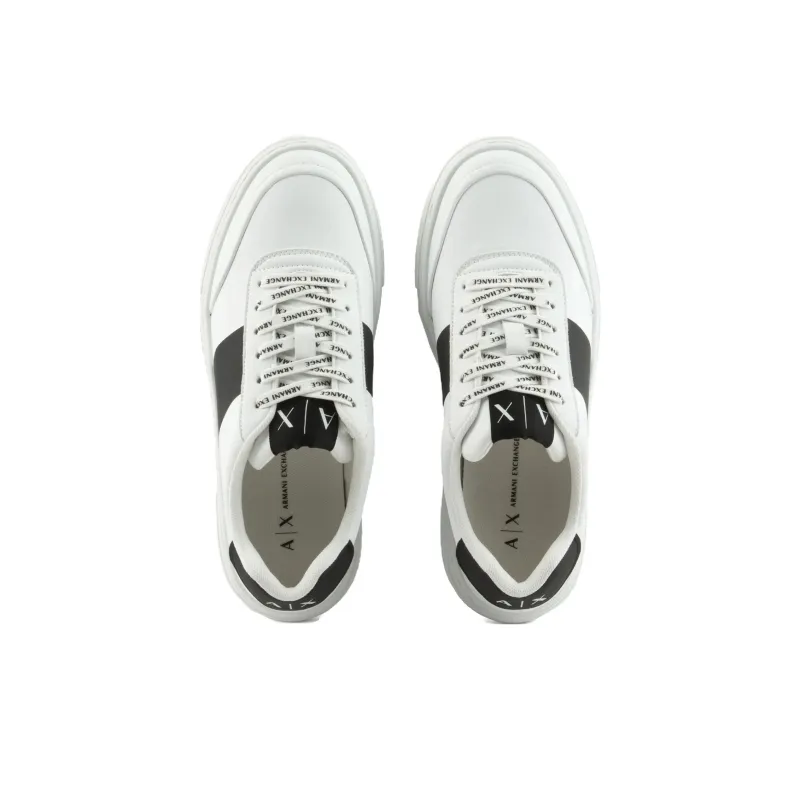 ARMANI EXCHANGE Low Top Skateboard Shoes Women's White-2