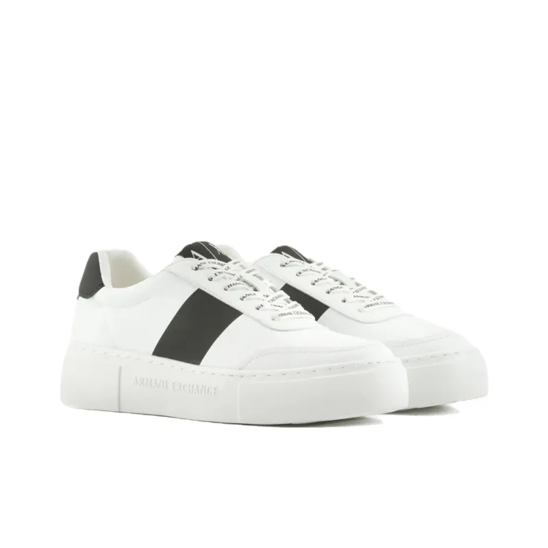ARMANI EXCHANGE Low Top Skateboard Shoes Women's White-1