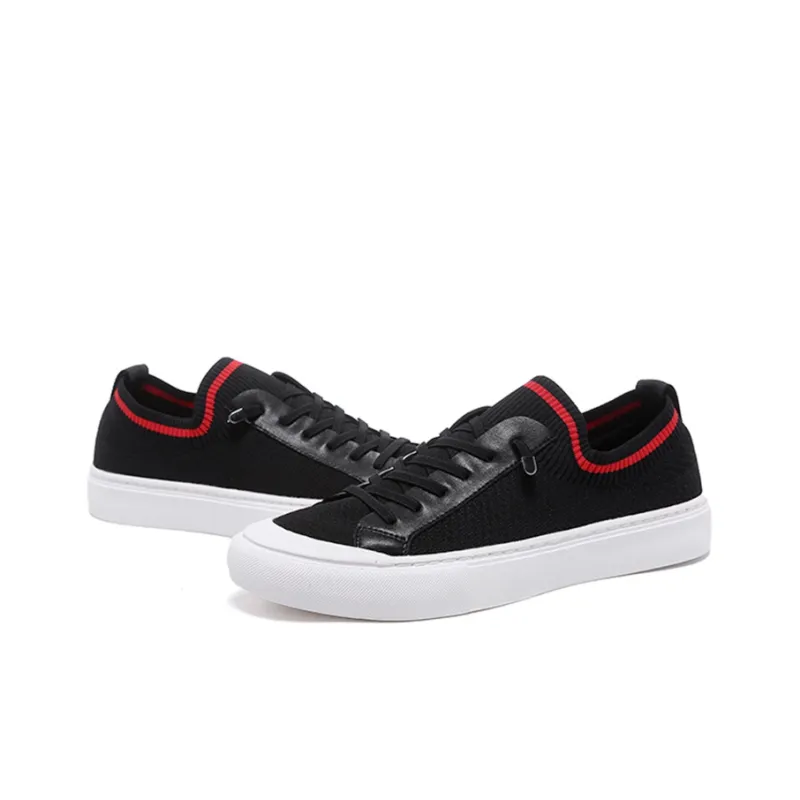 YEDANI Low Top Canvas Shoes Men's Black-3