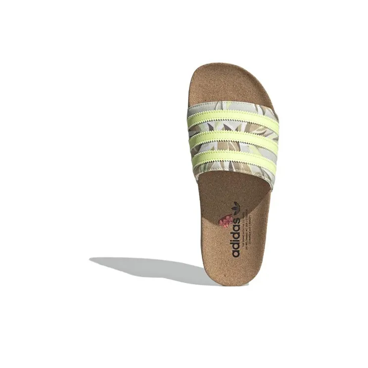 Adidas Originals Adilette Cork 'Yellow' Women's-4