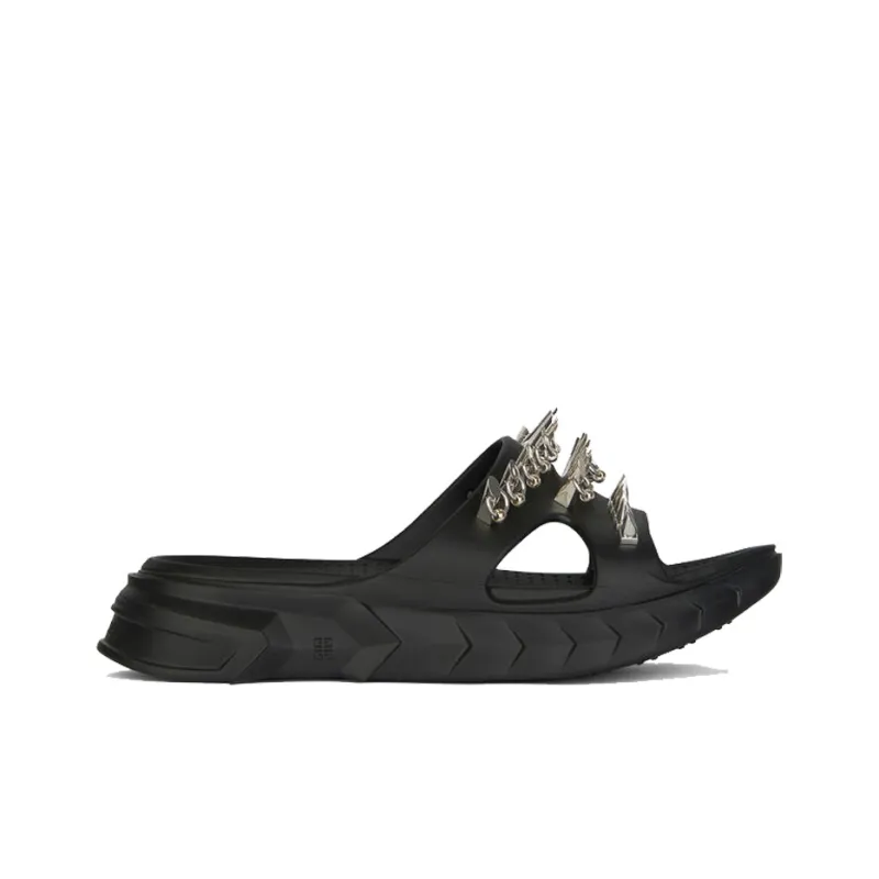 GIVENCHY Marshmallow Other Stud Slip-Resistant Slide Slippers Men's Black-1