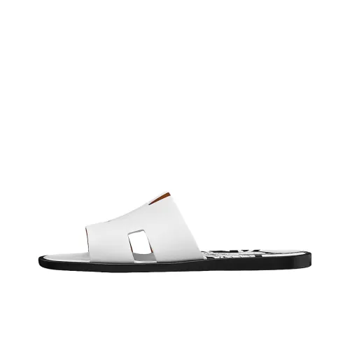 HERMES Izmir Slide Slippers Men White/Black