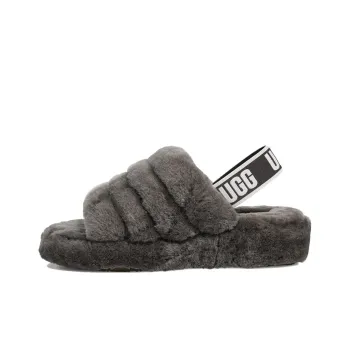 UGG Fluff Yeah Slide Charcoal Women's