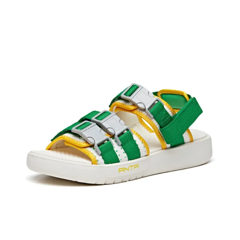 ANTA X Sprite Sport Sandals 'White Green Yellow'-2