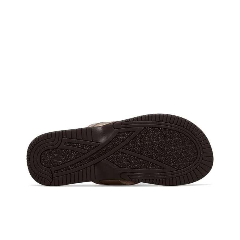 New Balance NB 6090 Slide Slippers Flat Women's Gold-3