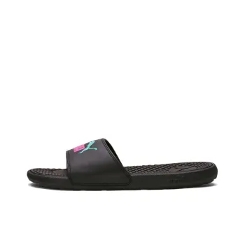 Puma Women's Cool Cat Slides 'Black Luminous Pink'