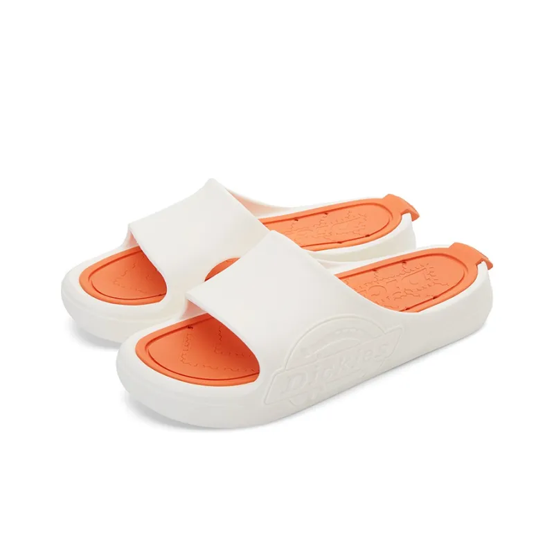 Dickies Slide Slippers Men's White Orange-3