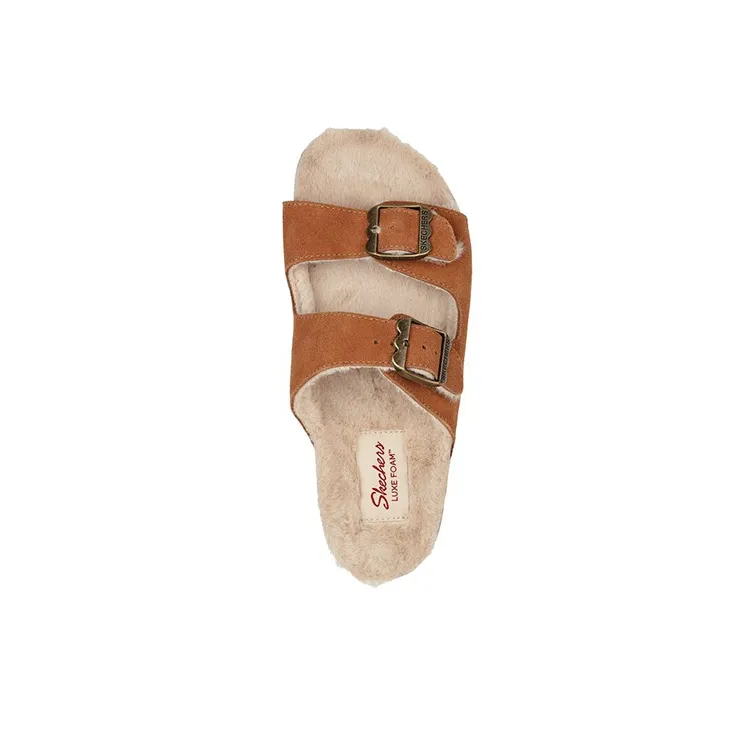 Skechers Relaxed Fit Slide Slippers Women's Coffee-3