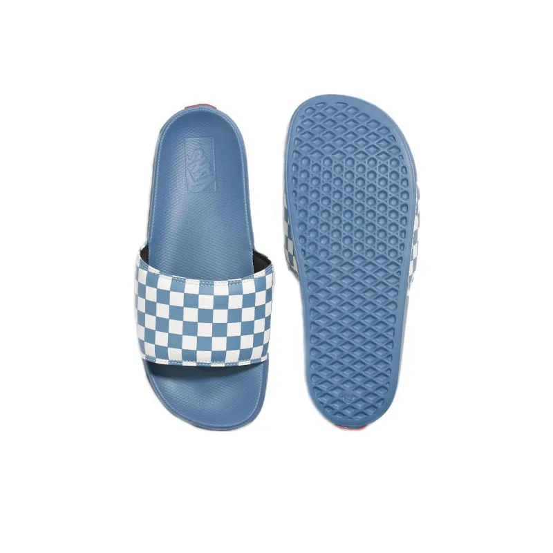 Vans Checkerboard La Costa Slide On Sandal 'Blue White'-3