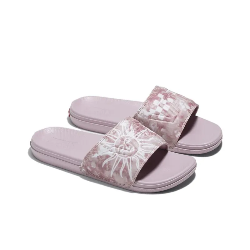 Vans Tie-Dye La Costa Slide-On Sports Slippers Unisex Pink-1