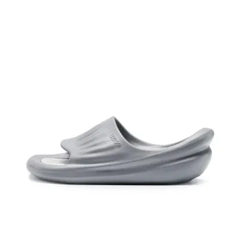 UZIS Quiet Abrasion Resistant Slide Slippers Unisex Lava Gray