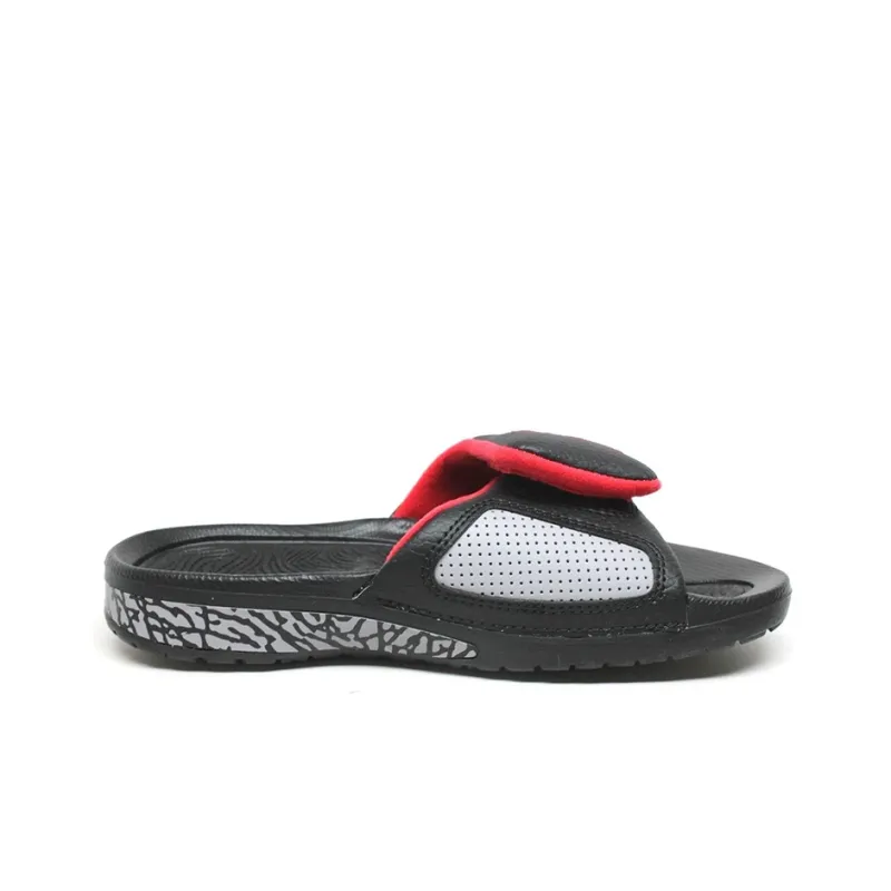 JORDAN Hydro Iii Retro 'Black Red' Slippers Gs-1