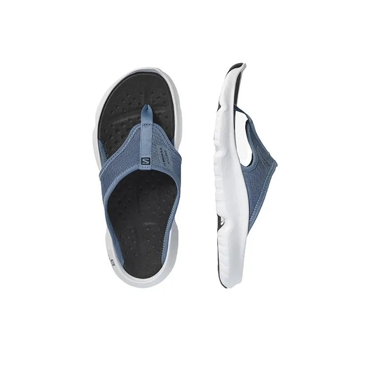 SALOMON Reelax Moc 5.0 Rubber Sole Quick Dry Slippers Men's Blue-3