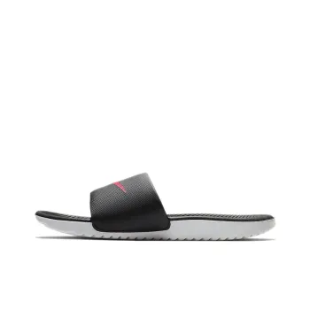 Nike Kawa Slide Black Vivid Pink Women's