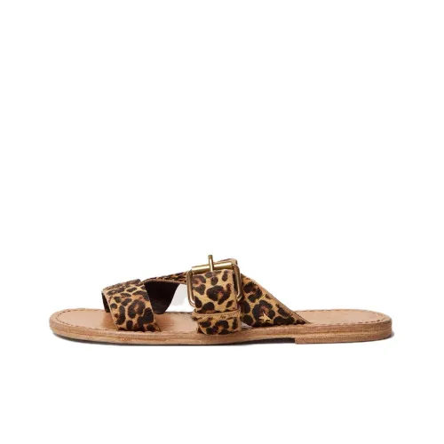 Golden Goose Leopard-print Buckle Sandals