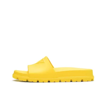 PRADA Rubber Sole Slide Slippers Women's Yellow