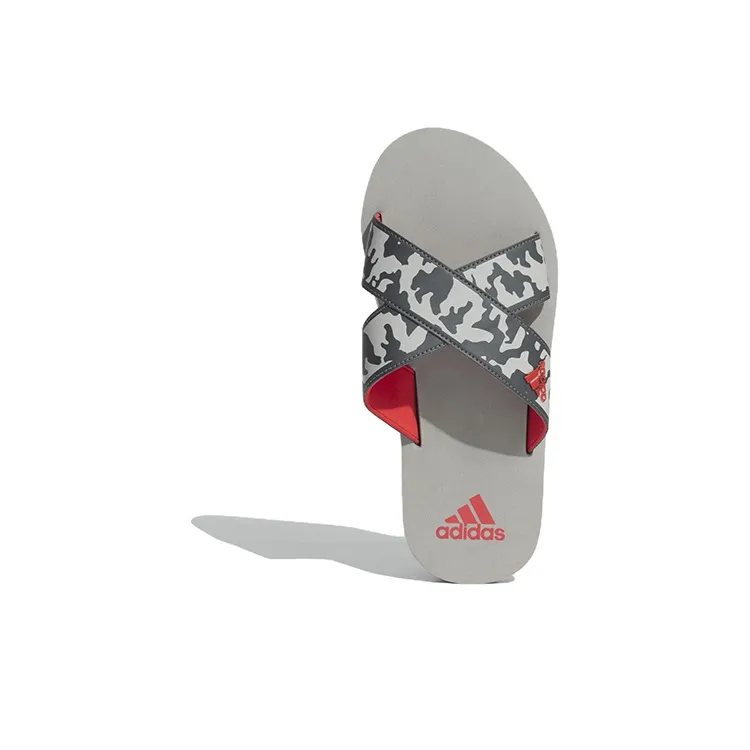 Adidas Rubber Sole Slide Slippers Men's Gray-4