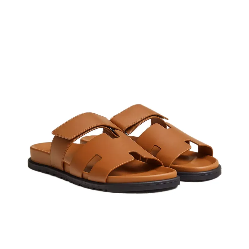 HERMES Chypre Sandal Naturel Calfskin Leather M-2
