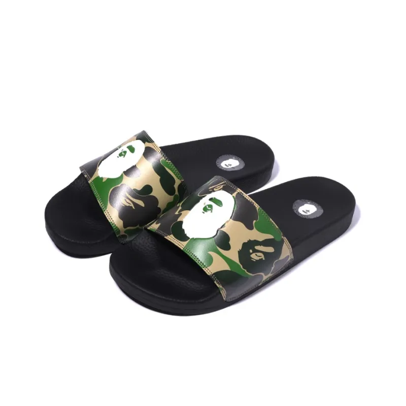 A BATHING APE Camo Slide 'Black'-2