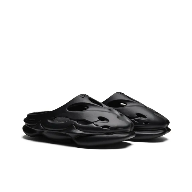 EQLZ EQUALIZER 1100 Slide Slippers Unisex Black Panther-2