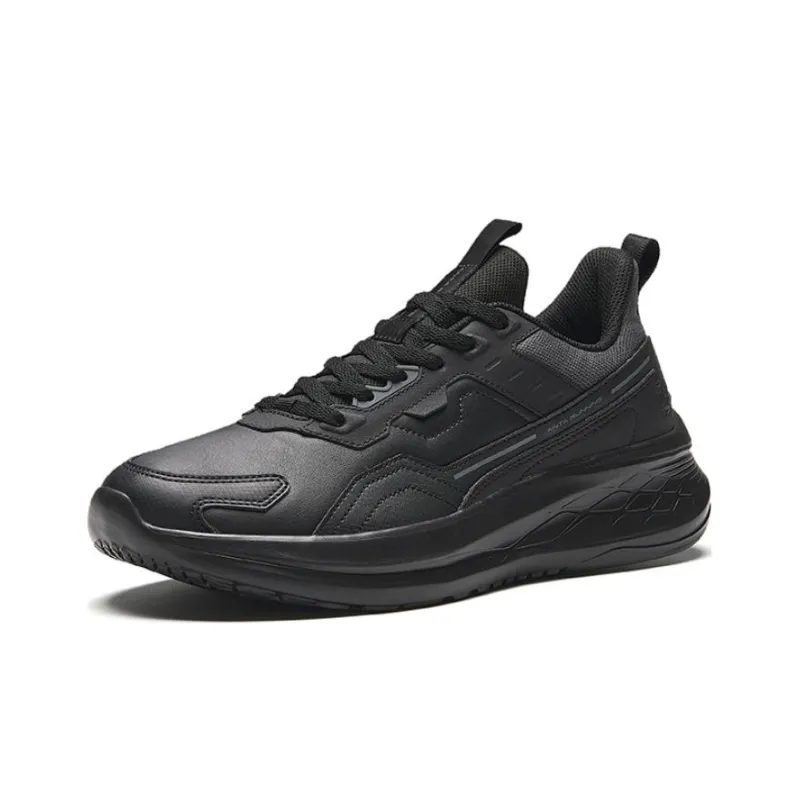 Anta Anti Slip Wear Resistant Low Top Running Shoes Men's Black-1