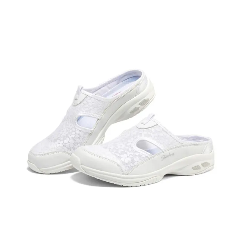 Skechers Commute Time Casual Slippers Women's White-2