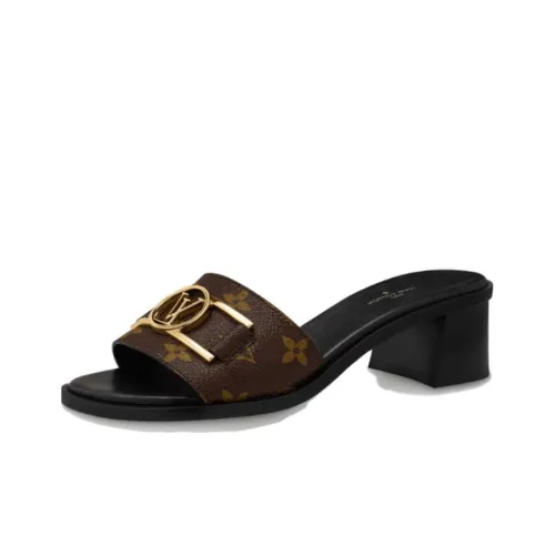 LOUIS VUITTON Lock It Slide Slippers Women's