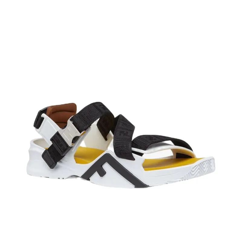 FENDI Flow Jacquard-logo Sandals-1