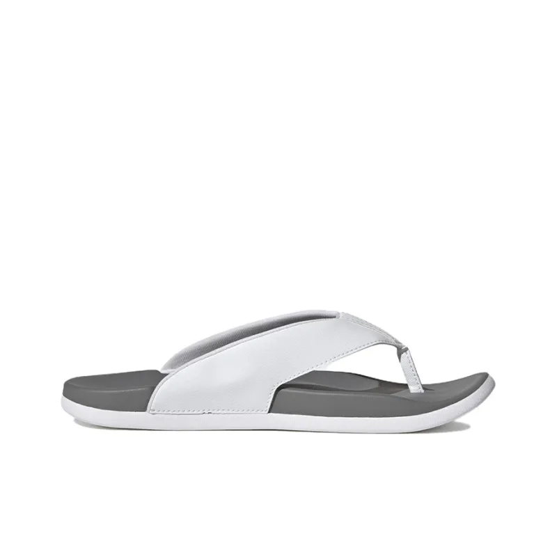 Adidas Adilette Comfort Flip Flop 'White Grey'-1